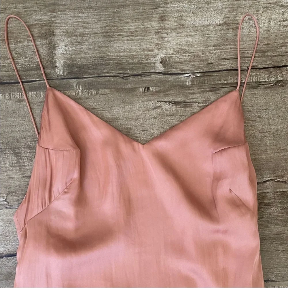 Lovers + Friends The Slip Dress Satin Maxi Nude 8 - Picture 4 of 8